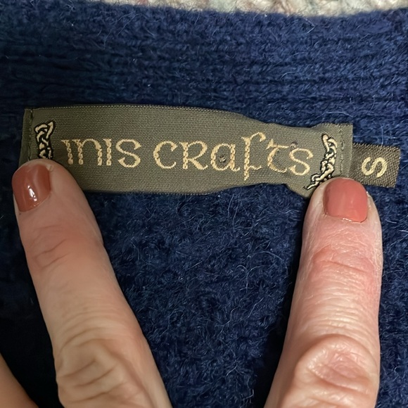 Inis craft 100% wool heavy weave cardigan sweater - Picture 4 of 9